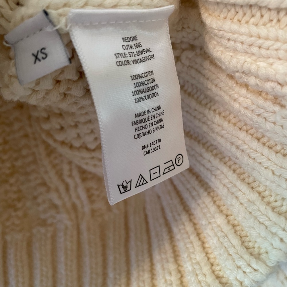 Re/Done Cable Knit Cardigan - Picture 3 of 8